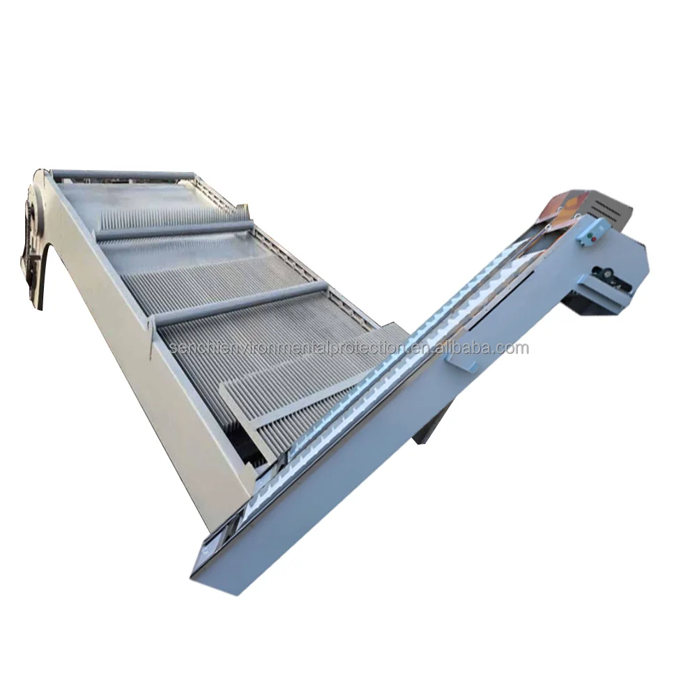 Senchi Footprint Auto Inclined Automatic Drum Screen with Gearbox Stainless Steel 1 Year Warranty for Wastewater Treatment