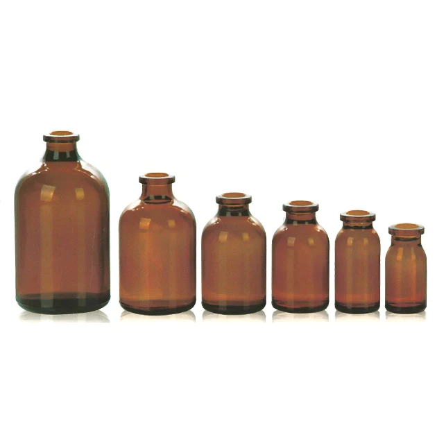 8ml-100ml Amber Moulded Injection Vials for Antibiotics