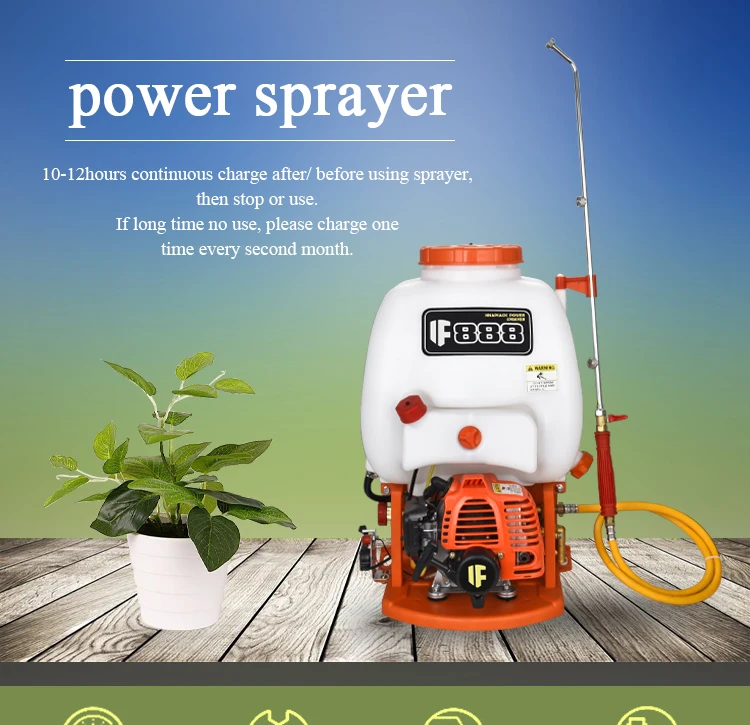 15L 888 Petrol Engine Knapsack Power Sprayer - Easy to Operate