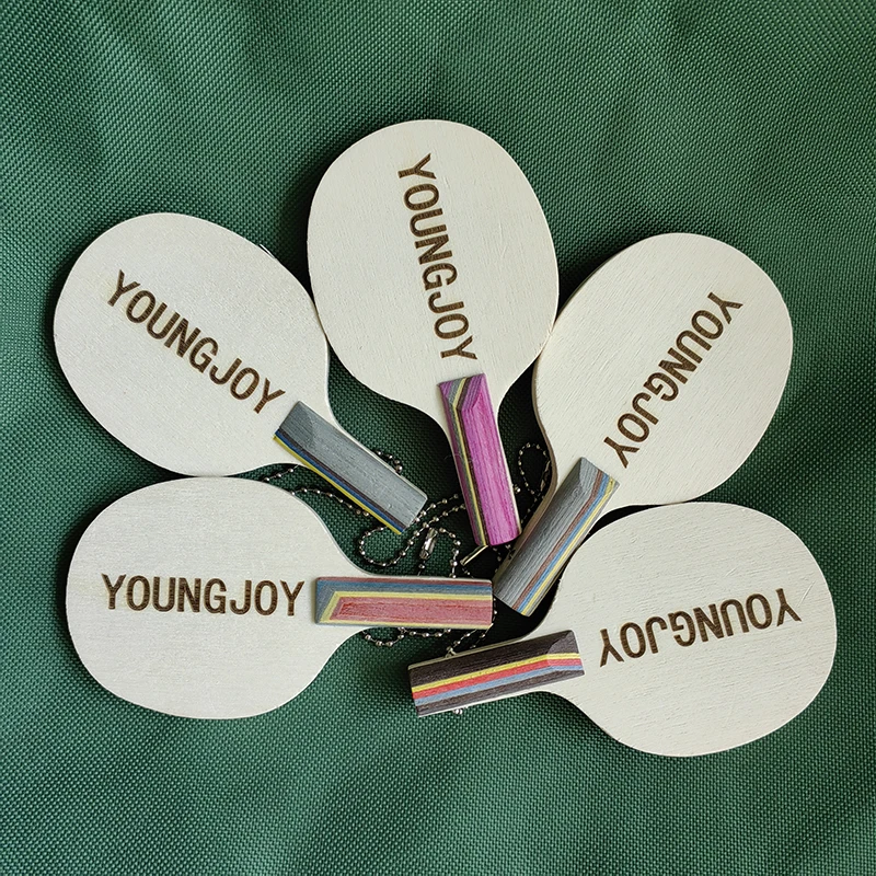 Mini Table Tennis Racket Blade Soleplate Signature Sign Souvenir Racket ...