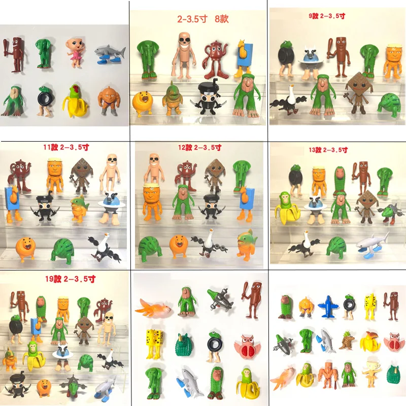Gensly 8 Figurines Animaux Brainrot Italien – Tung Tung Sahur, Tralalero Tralala, Bombardiro Crocodillo & Chimpanzini Bananini – Collection Fun & Colorée