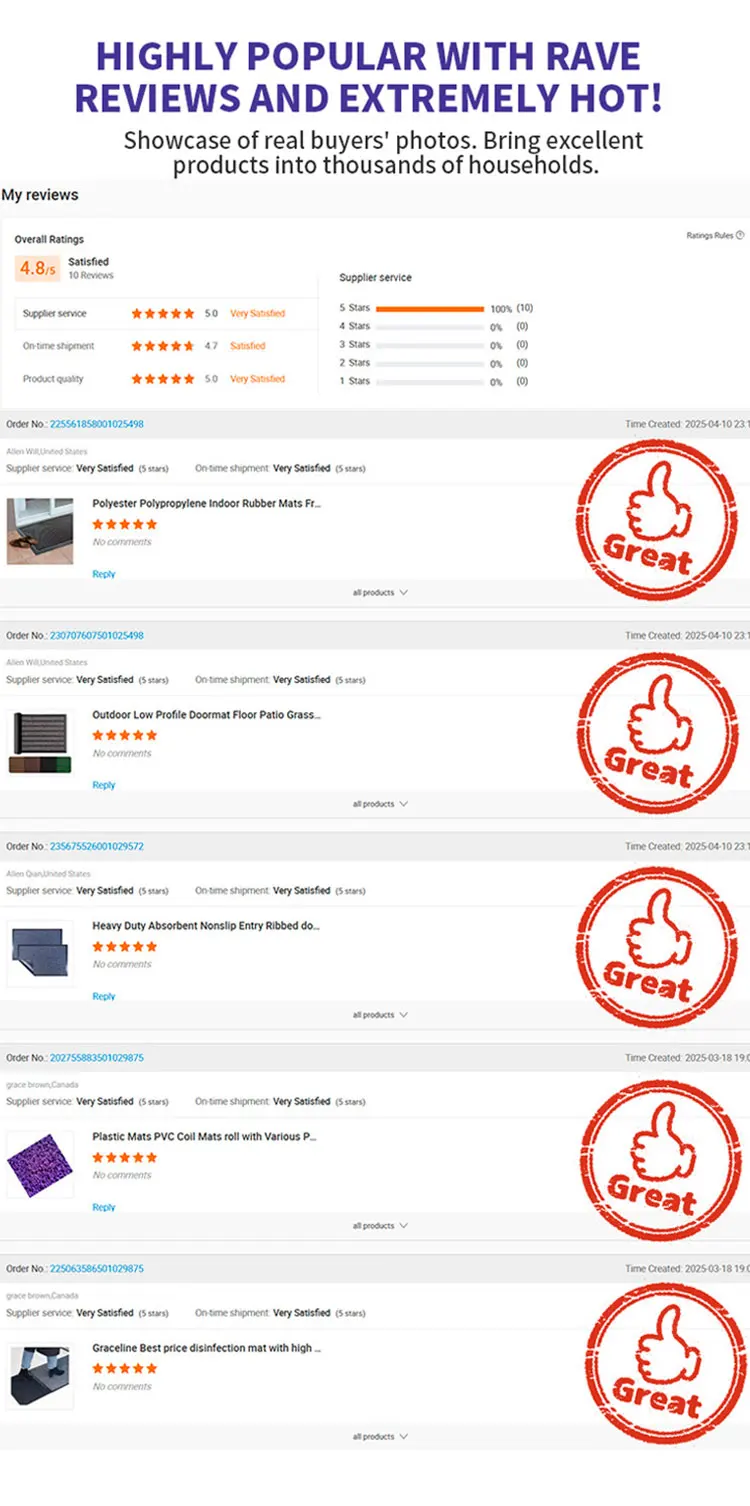 Indoor Door Mats Weather-Resistant TPE Rubber Backed Doormat for Entryway(图16)