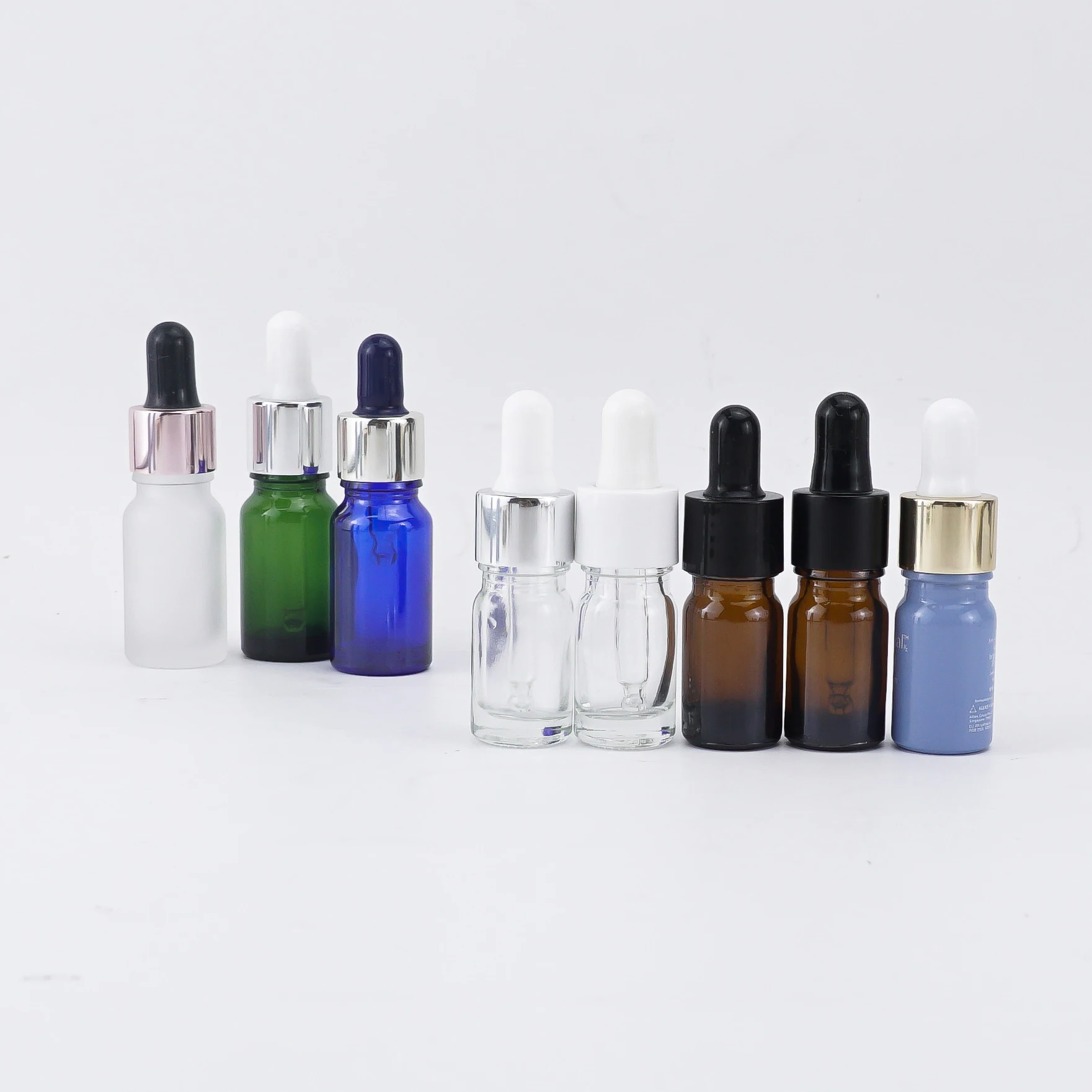 Empty 5ml 10ml 15ml 30ml 50ml 100ml Recyclable Essential Oil Din 18 Glass Pipette Dropper Bottle