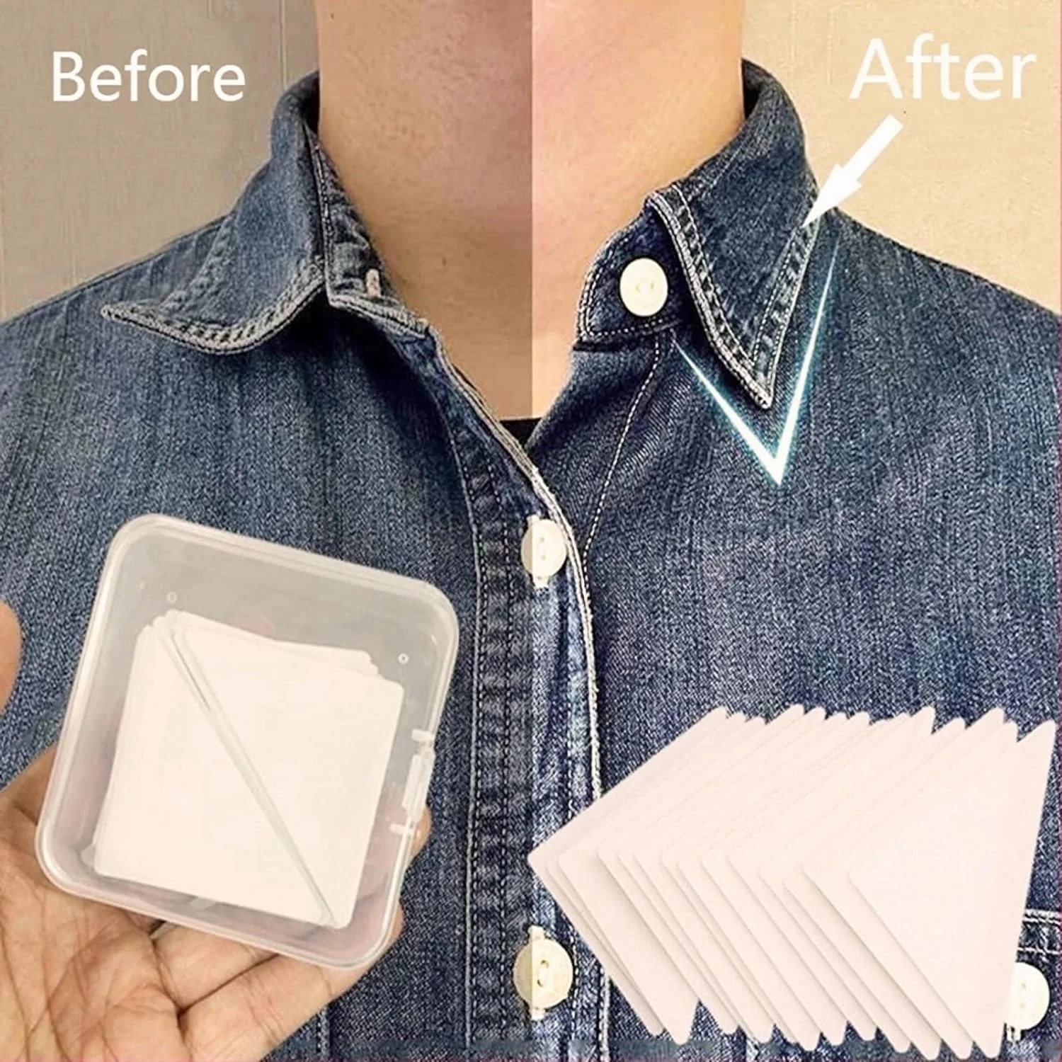 5 Rollen - Onzichtbare Zelfklevende Anti-zweet Pads Voor Op De Kraag Zweetabsorberende Pads Geschikt Voor Shirts Houden De Kraag Schoon En Droog 5 Rollen - Onzichtbare Zelfklevende Anti-zweet Pads Voor Op De Kraag Zweetabsorberende Pads Geschikt Voor Shirts Houden De Kraag Schoon En Droog
