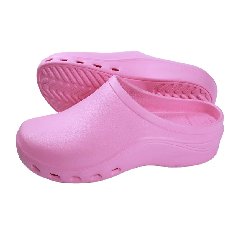 pink nursing clogs