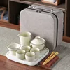 Ru Kiln yellow tea set B