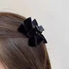 3 clips de agarre con lazo de ante negro - 45 cm - Paquete individual
