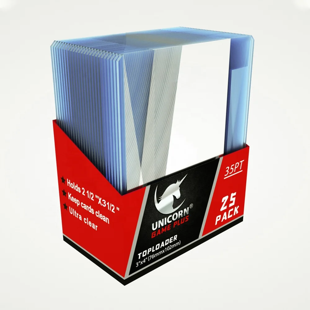 3" x 4" Card Concept Regular Toploaders Rigid Trading Card Sleeve Top Loaders 
