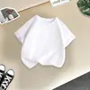 White pure white short sleeves