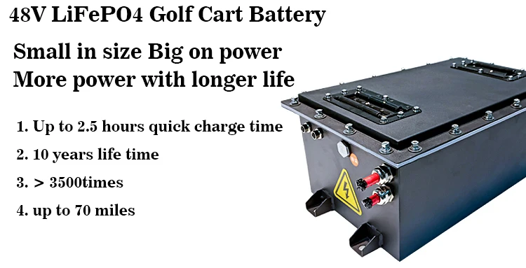 CTS Power Golf Cart Batteries Li-ion Lifepo4 Battery 48v 100ah 200ah Lithium Ion Golf Cart Battery 48v details