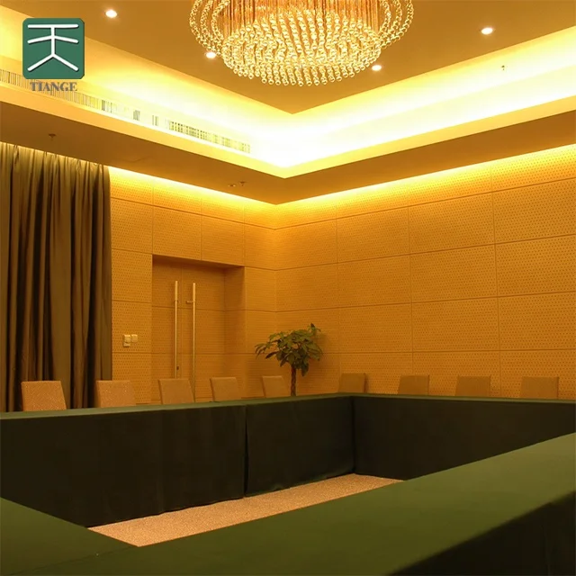 TianGe Pakistan Other Soundproofing Perforated Plywood Laminate Veneer Sound Absorbing Mdf Wood Acoustic Panels