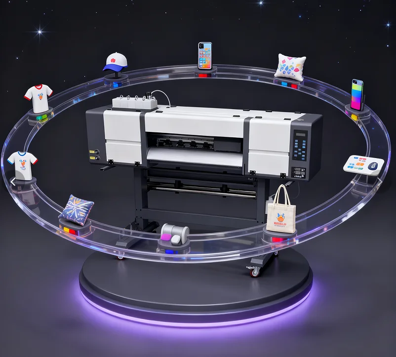 Best Seller Automatic Roll-to-Roll 60cm Heat Press Machine DTF Printer for Clothes Textile Printing Epson I3200 XP600 Printhead