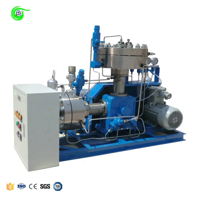 A Variety of Head Closure Designs 200bar Industry Manufacture Plant Chlorine Ethylene Freon Gas Booster Diaphragm Compressor