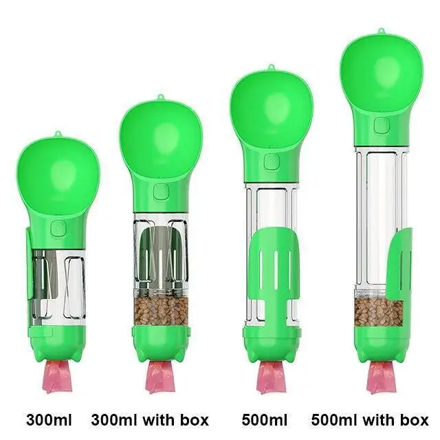 Online Portable Dog Drinking Water Bottle 3 In 1 Pet Water Bottle Bowl