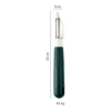 Serrated green D-shape