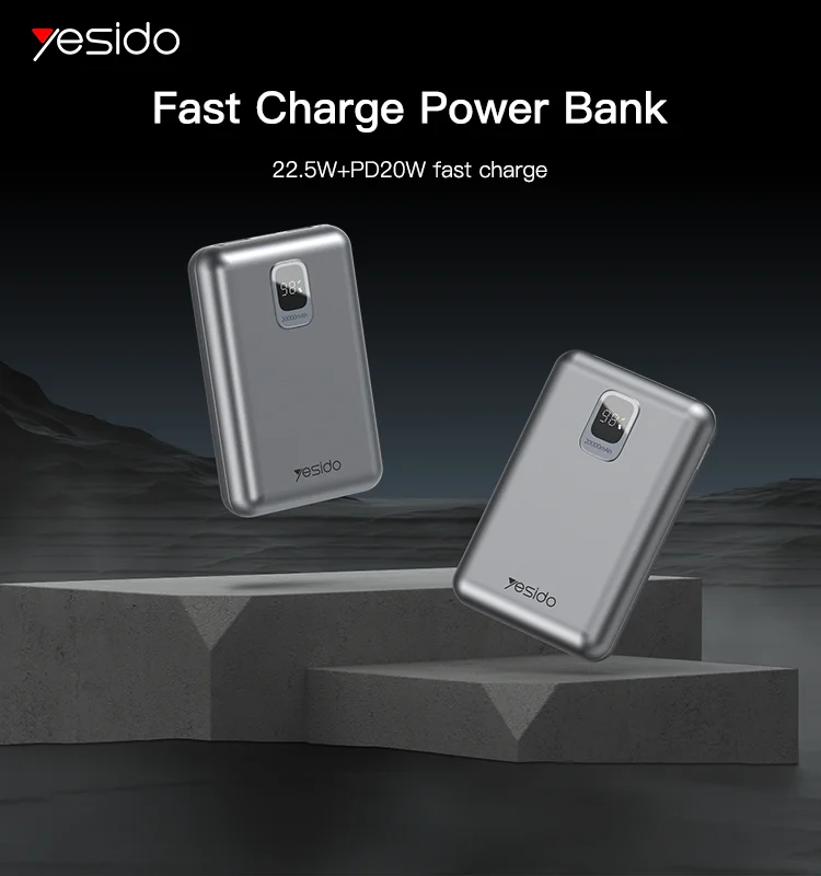 Yesido YP47 20000mah 22.5W PD20W Fast Charge LED Digital Display Power Bank