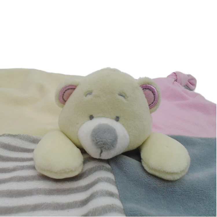 Kids Comforter Doudou Soft Teddy Bear Doudou Safe Comforting Towel ...