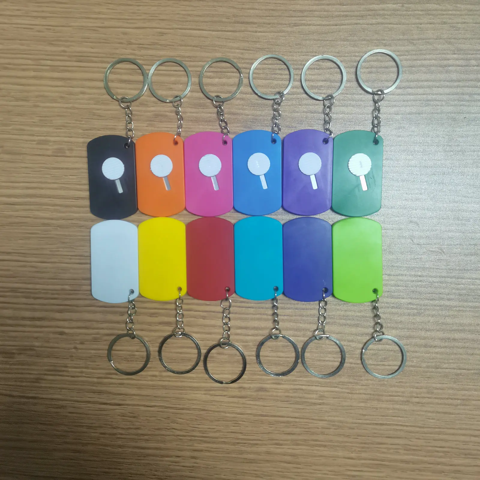 カスタムロゴ対応ミニプラスチックペーパーナイフキーチェーン