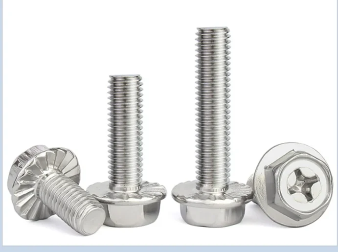 product customer favorite hex cross recessed screws serrated flange bolts metric m8 bolts cross recessed hexagon flange bolts-63