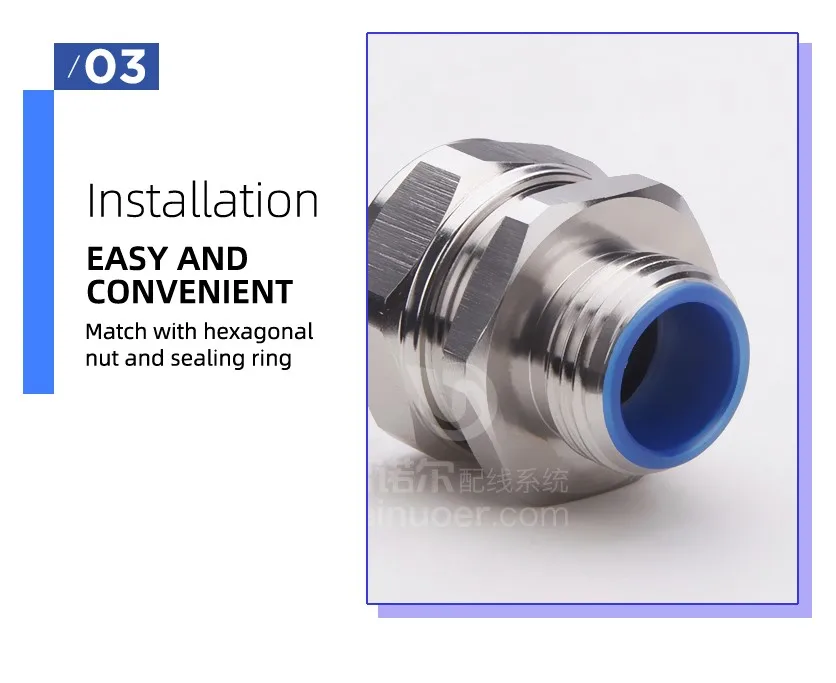 Pg7 Thread Adapter 304SS Metal Thread PG7 to PG42 Flexible Conduit Connectors
