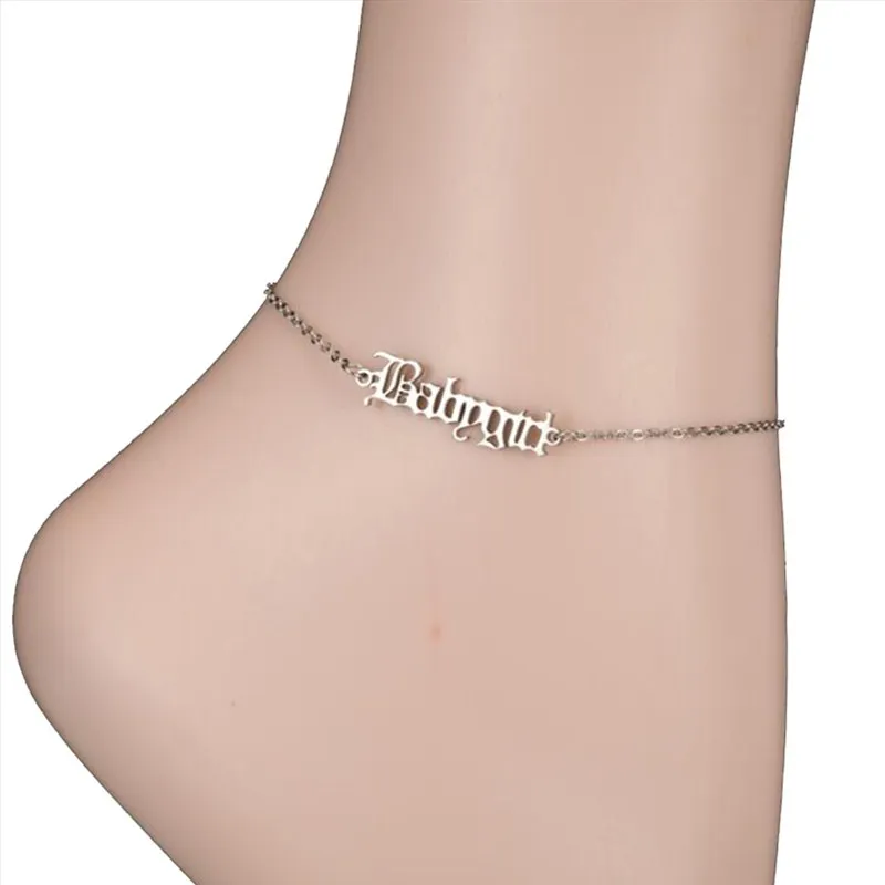 Buy Babygirl Angel Letter Anklet,Custom 