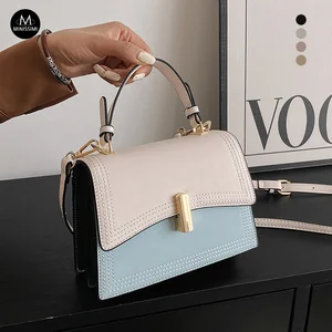Minissimi  Free Sample Summer Pu Zipper Cover Closure Borsa a Mano Sling logo Bags Casual Solid Color Classic Style Handbags