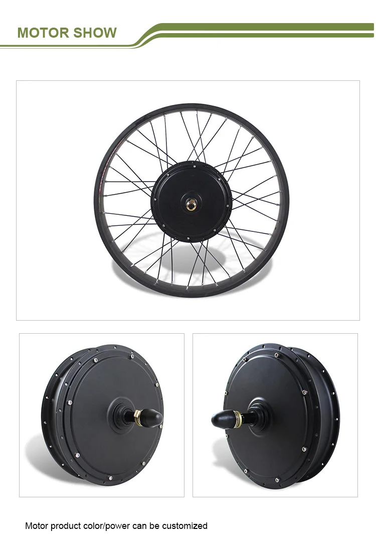 60v 2000w 72v 3000w Brushless Spoke Gearless Electric Hub Dc Motor For