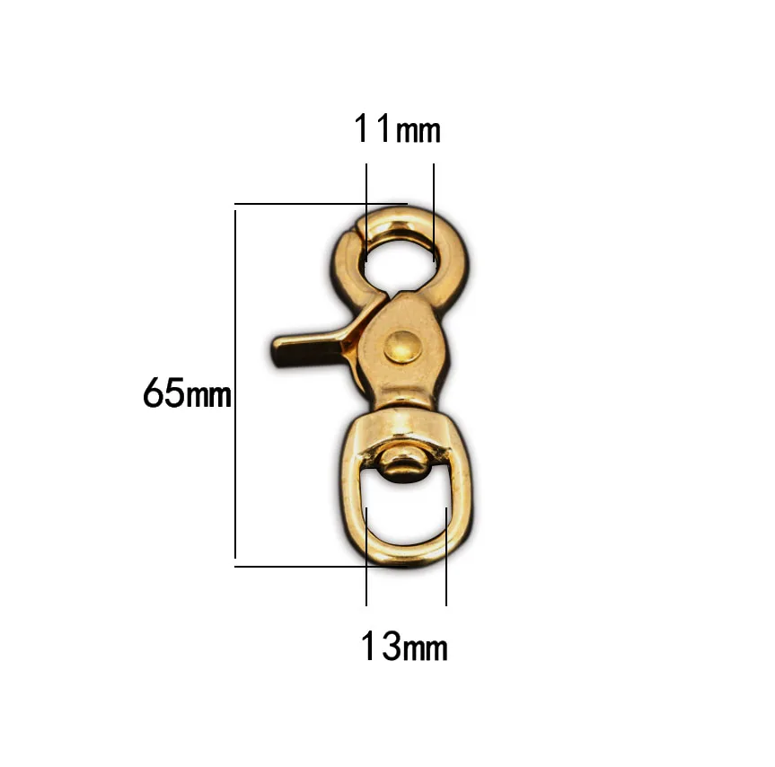 BT-Z005 Handbag Lobster Clasps Clips Straps High Polish Outdoor Activity Solid Brass Hook Snap Trigger Hook Pet Carabiner