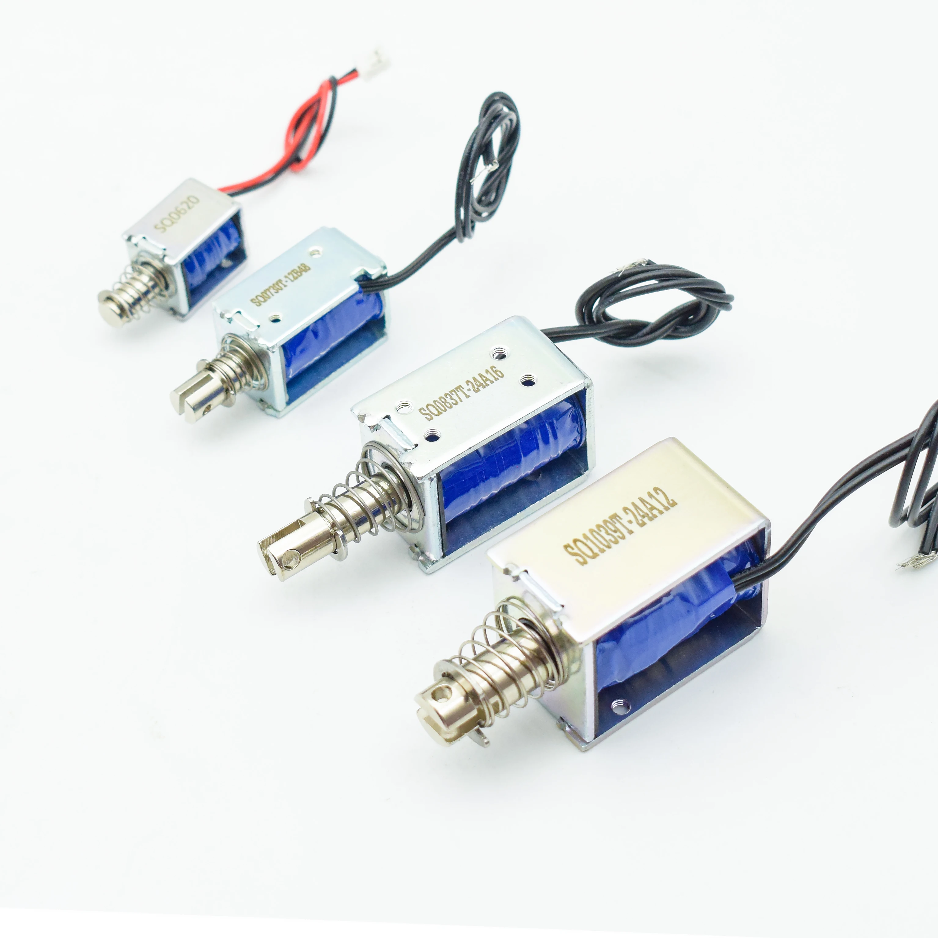 Custom Micro Open Frame Solenoids Dc 6v 12v 24v Mini Linear Push Pull Solenoid Electromagnet
