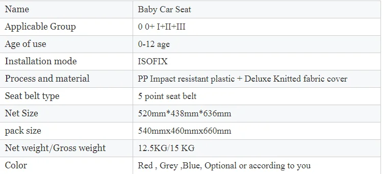 Safety Baby Car Seat  360 Degree Rotating Isofix Child Seat Group 0 0+ 123