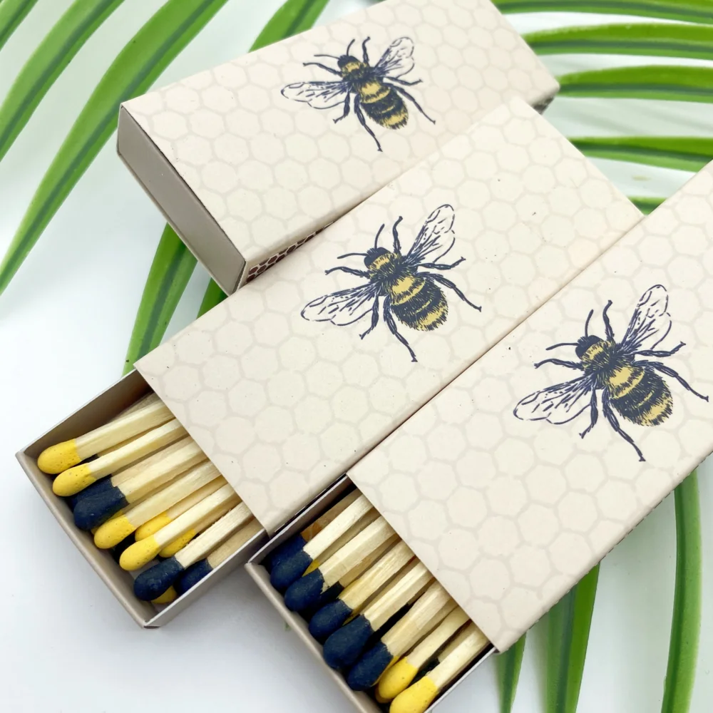 Private Label Custom Candle Use Wooden Stick Matches Safety Matchbox Household Candle Matches