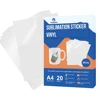 A4 white sublimation sticker vinyl paper