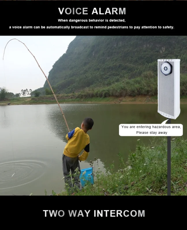 5mp Outdoor Solar Sound Intercom Wifi Camera with 1080P Video Speaker Camera