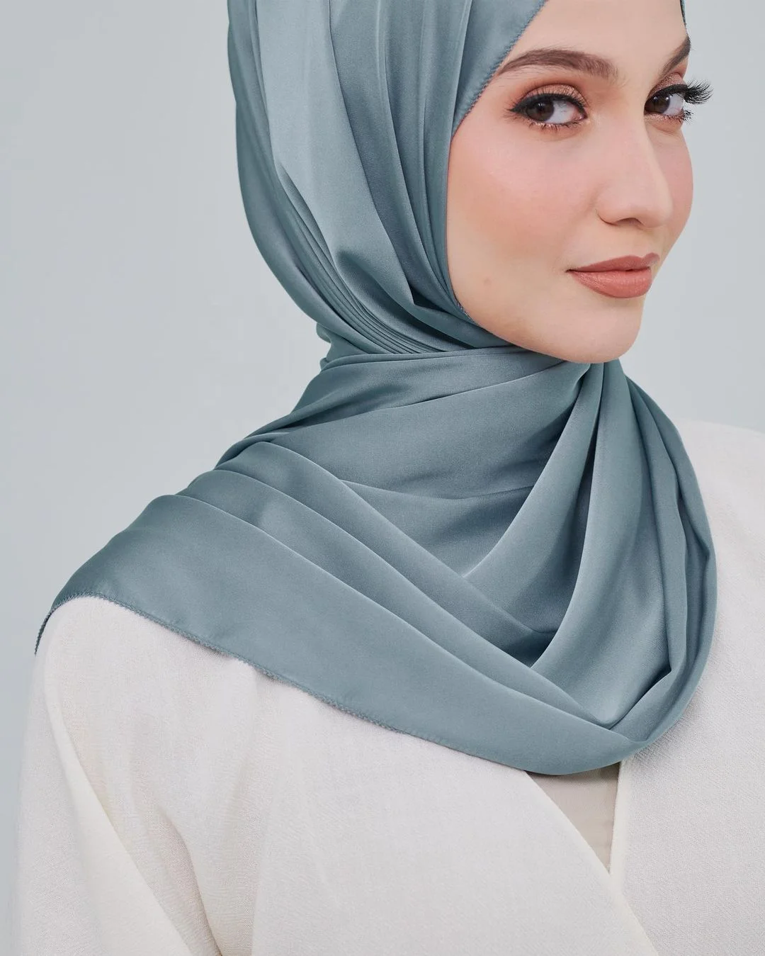 Matte Satin Shawl Tudung Satin Silk Wholesale Malaysia Tudung
