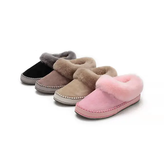 Top quality waterproof girl fur integration fashion low top snow shoes designer wool customized women snow boots winter