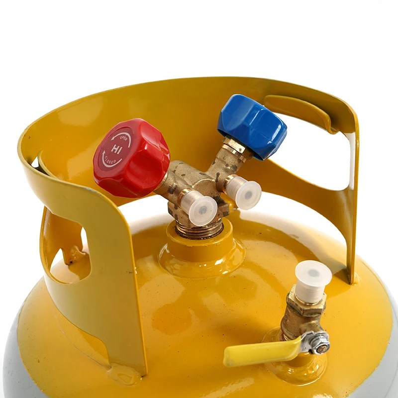 High-quality air Conditioning Refrigerant Recovery tank with Safety Valve - Suitable for R134a, R22 and R407C Gas