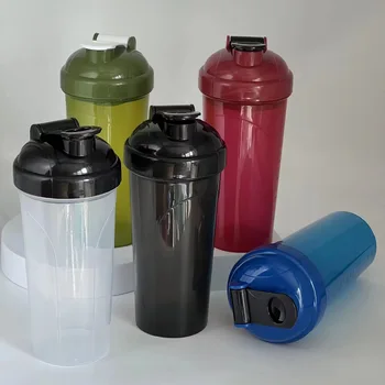 Custom Logo Portable Leak-Proof Plastic BPA Free Shaker Bottle Gym Protein Shaker Bottle