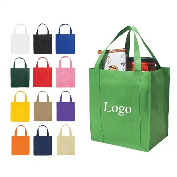 Grocery Promotional Bags Customized Reusable Non Woven Shopping Bag Non ...