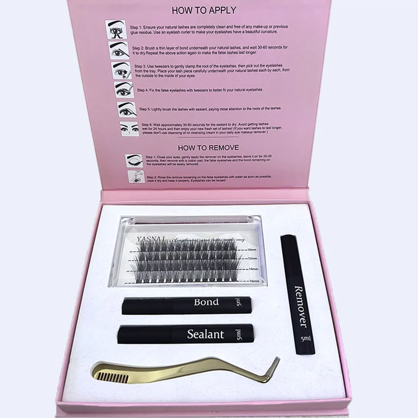 Diy Lashes Segmented Kit Diy Lash Kit Private Label Lash Clusters With