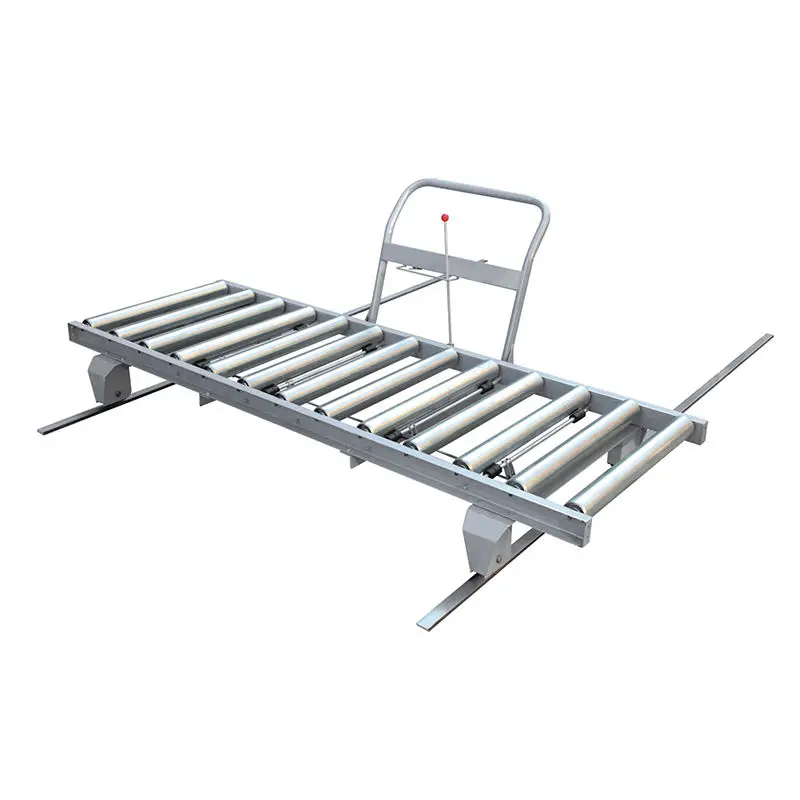 Gravity Flexible Skate wheel Conveyor Stainless steel support leg Telescopic Roller Conveyor without Power details