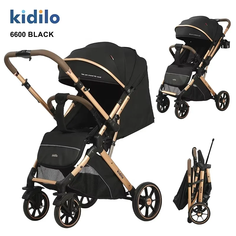 Kidilo 6600 Lightweight Baby Stroller - Foldable & Luxurious