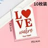 LOVE Heart-Shaped Square Cards - 10-Pack