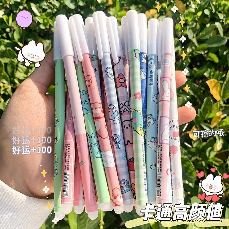 Cute Pens Kawaii Pens Fun Pens0.5mm Cat Paw Shiny Luminous Ballpoint Pens Stationery School Supplies Cute Stationary