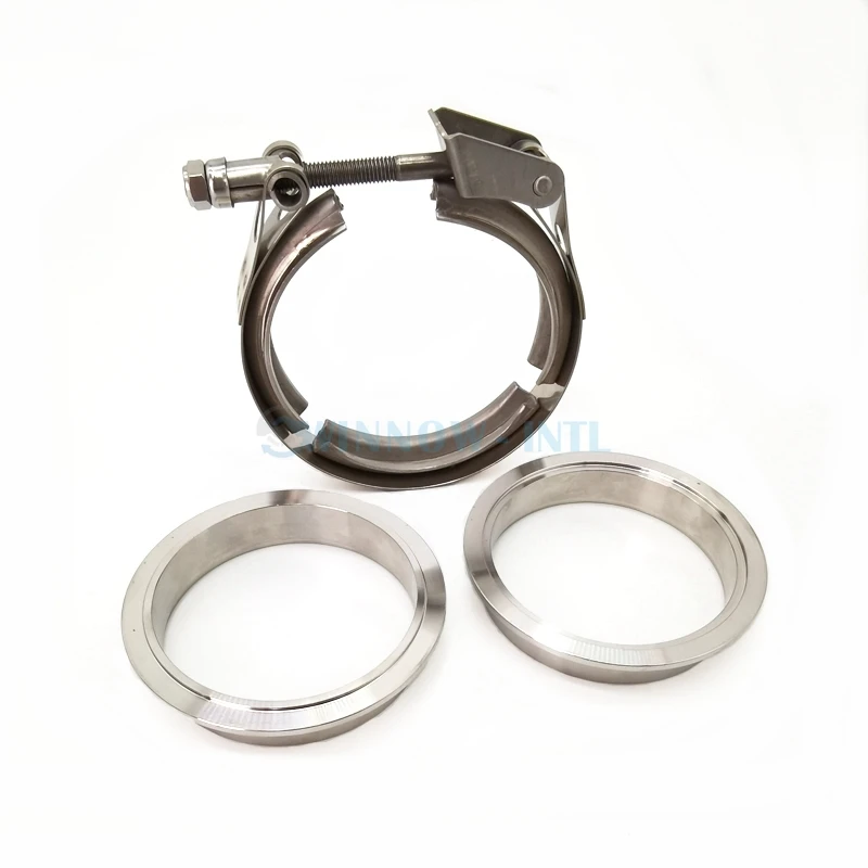 3,0 дюймовый титановый V-образный зажим, фланец с двумя титановыми фланцами Gr2 и одним шт. Ss 304, трубный зажим