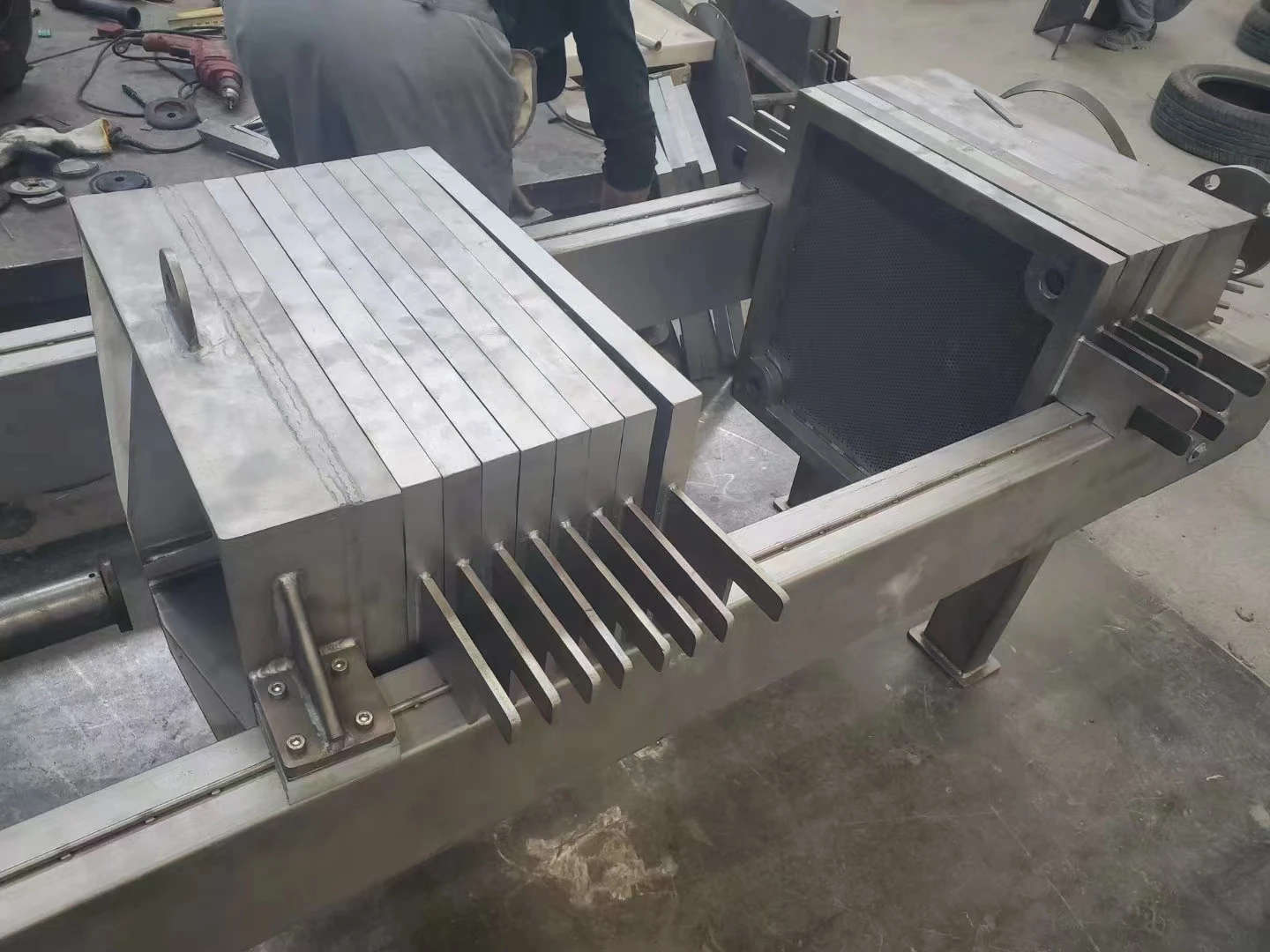 Stainless Steel Plate Frame Filter Press Machine for Food and Beverage ...