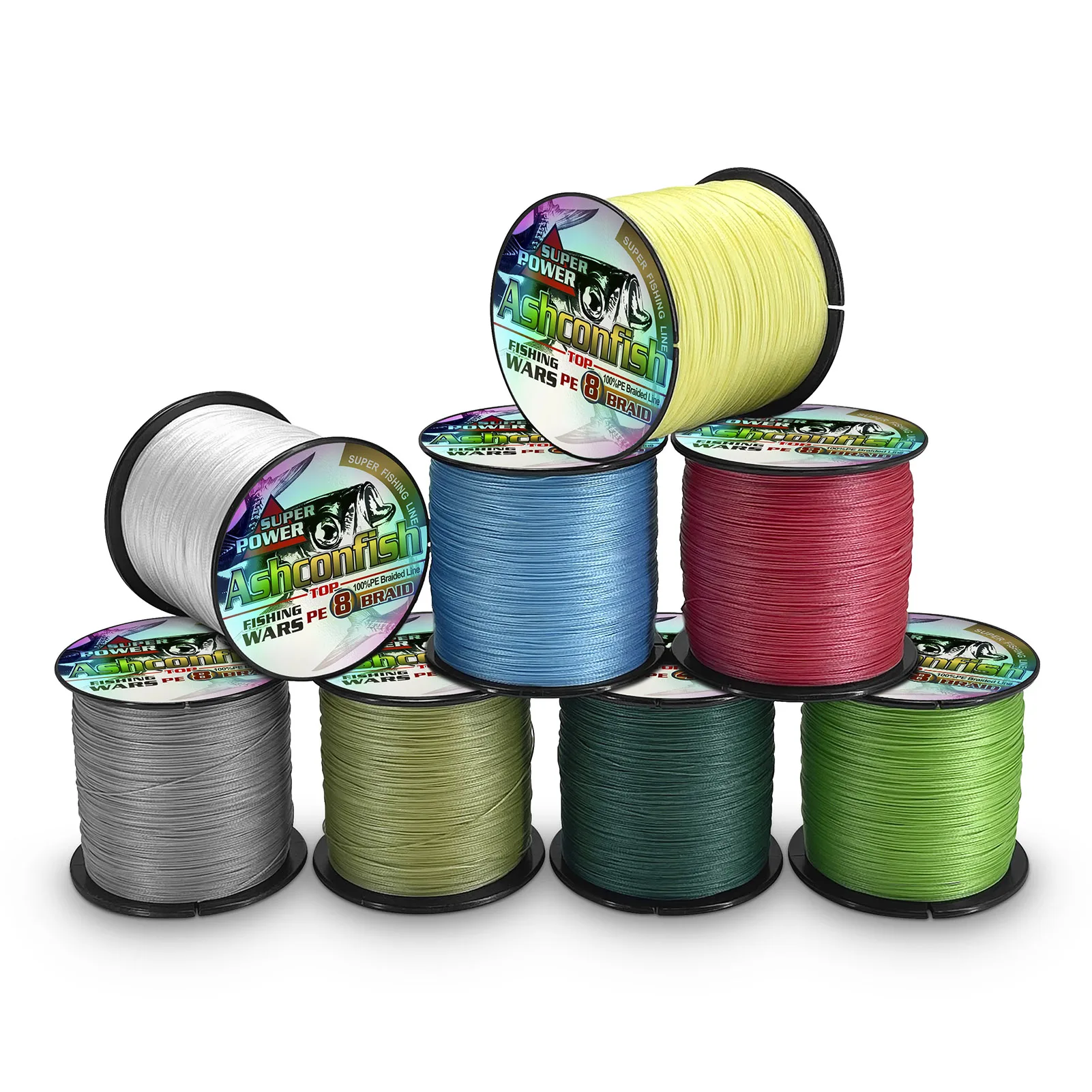 big spools of braided fishing line HERCULES SUPER TOUGH Fluo Yellow HERCULES Fishing Tackle It begins with ultra Ashconfish 500m Multiflament Pe Braided