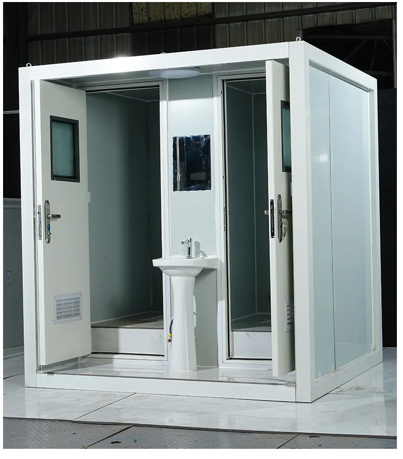 Modern Outdoor Revolution Toilet and Shower for Pools Bathrooms Parks-Portable Design for Exterior Use