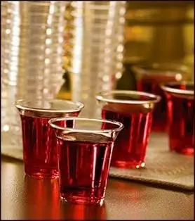 Mini Clear Plastic Communion Cup