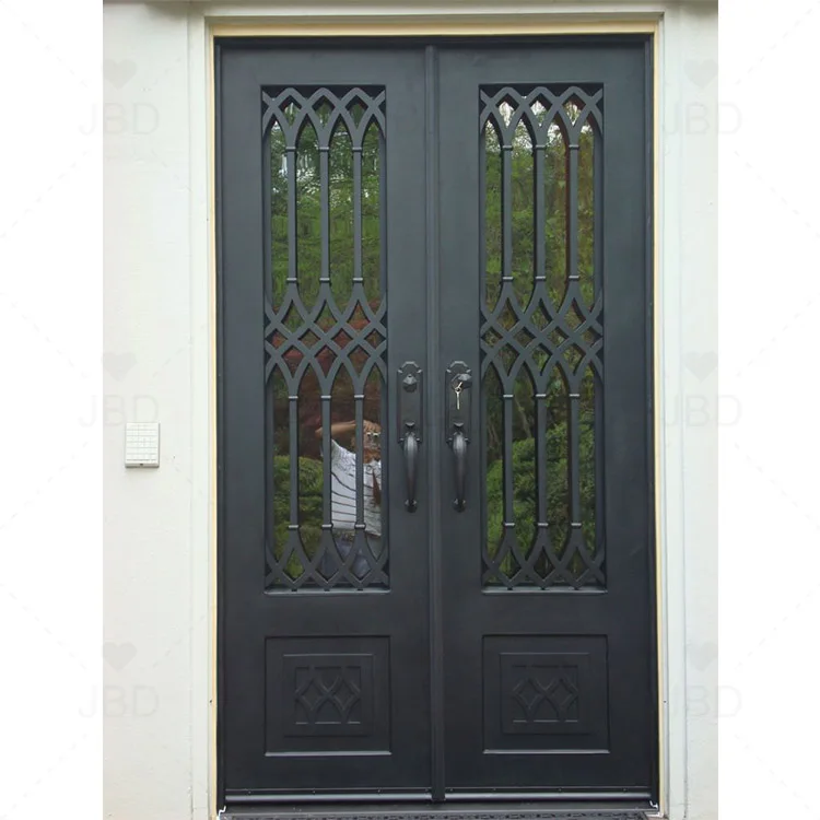 Modern White Prehung Exterior Front Door Bulletproof Steel with Side Window for Villas