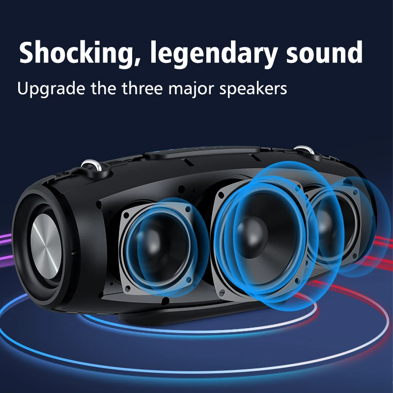 ZEALOT S67 Portable Speaker with Two Wireless Microphones and Shoulder Strap Support TWS, AUX In, USB, Bass and Treble for Party